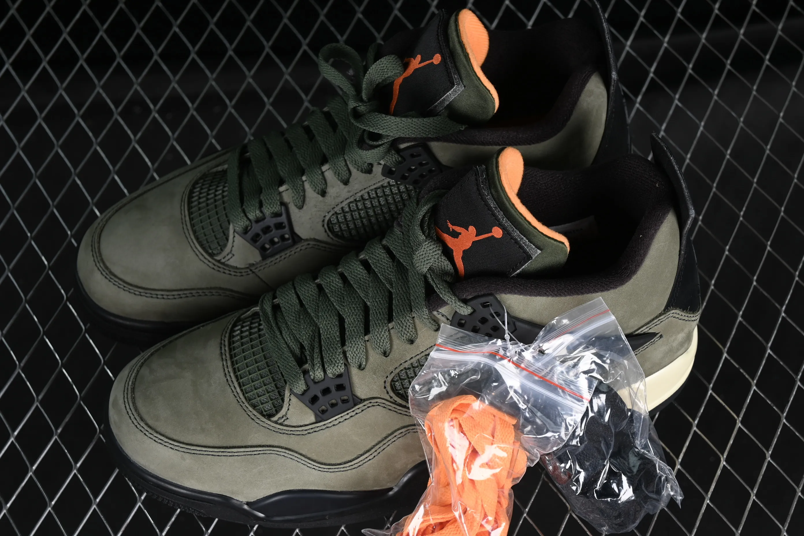 All categories Air Jordan Jordan series basketball shoes Air Jordan 4 GX foreign trade version Air Jordan 4 Retro "Undftd" AJ4 Joe 4 suede military green